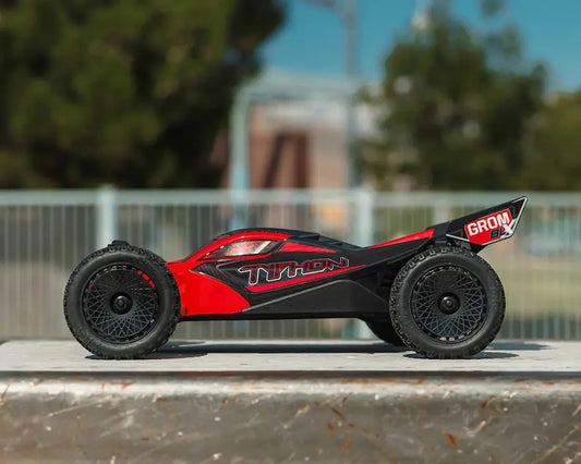 ARRMA TYPHON GROM 223S BLX 4X4 1/14 Brushless RTR Buggy – Red